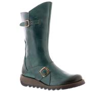 Fly london Mes 2 Petrol Leather Womens Mid Calf Boots