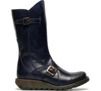 Fly London Mes 2 Womens Ladies Blue Leather Wedge Boots Size UK 5-7