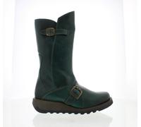 Fly London Mes 2 Womens Ladies Mid Calf Wedge Zip Up Leather Boots