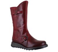 Fly London Women's Mes 2 Buckle Boots, Red, 6 UK