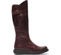 Fly London Mol 2 Ladies Womens Leather Zip Up Knee High Wedge Boots Size UK 4-8