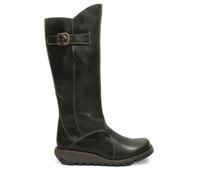 Fly London MOL 2 Rug Leather Women's Calf Length Boots - Diesel - Size:UK 7