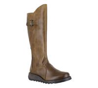 Fly London Women's Mol 2 Zip up Boots, Camel, 4 UK