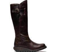 Fly London Mol 2 Womens Ladies Leather Zip Up Knee High Wedge Boots Size UK 4-8