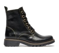 Fly London RAGI539FLY - Women's Lace Up Rug Leather Ankle Boots - Black - UK 3