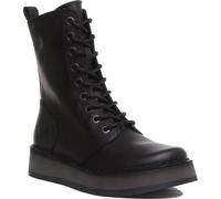 Fly London Rami Womens Ladies Black Chunky Platform Ankle Boots Size 4-9