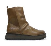 Fly London RENO053FLY Rug Leather Women's Ankle Boots - Camel - Size:UK 4