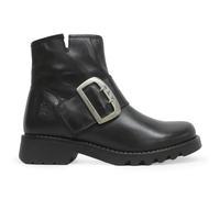 Rily991Fly Leather Women's Buckle Strap Ankle Boots