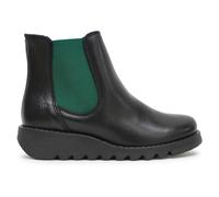Fly London SALV Rug Leather Women's Ankle Boots - Black Black - Size:UK 7