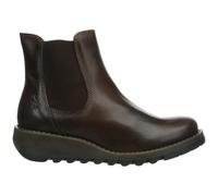 Fly London Salv Womens Ladies Brown Leather Wedge Chelsea Ankle Boots Size 4-9