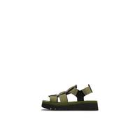 Fly London SAMB245FLY Women's Sandal, Black/army green/army green