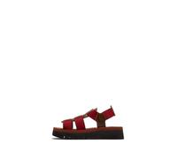 Fly London SAMB245FLY Women's Sandal, Camel/dk. Red/brick