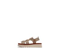 Fly London Women's SAMB245FLY Sandal, Taupe/Taupe/Brick, 8 UK