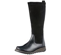 Fly London Women's SEME828FLY Knee High Boot, Black, 8 UK