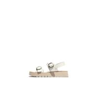 Fly London SOLB260FLY, Sandal Women's Fashion Shoes, WHITE/NATURAL, 5