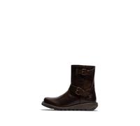Fly London Women's SALV195FLY Ankle Boot, MID. Brown (RED Elastic), 4 UK
