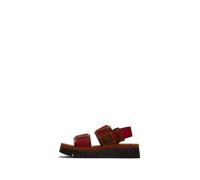 Fly London SORU277FLY Women's Sandal, Camel/dark red/brick