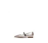 Fly London Women's SULN265FLY Ballet, Silver/Black, 8 UK