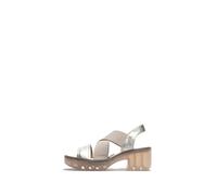 Fly London TAJI502FLY, Sandal Women's Fashion Shoes, SILVER, 6