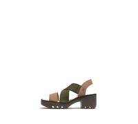 Fly London Women's TAJI502FLY Sandal, Taupe/Khaki, 5 UK