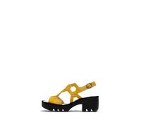 Fly London TEWA573FLY Women's Sandal, Bright yellow