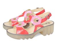 Fly London TEWA573FLY Women's Sandal, Scarlet/pink