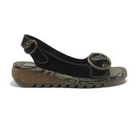 Fly London Tram Womens Ladies Black Adjustable Wedge Sandals Size 4-8