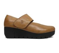 Fly London VARI188FLY Burn Leather Women's Heels Shoes - Taupe - Size:UK 8