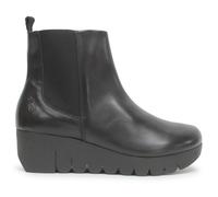Fly London VAZE177FLY Burn Leather Women's Ankle Boots - Black - Size:UK 6