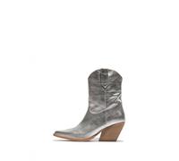 Fly London WOFY093FLY Women's Western Boot, Silver