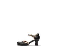 Fly London Women's BAIN463FLY Sandal, Black/Graphite, 7 UK