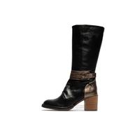 Fly London Womens Beif165fly Fashion Boot, Black Dk Gold, 2 UK