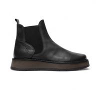 Fly London Womens Black Rawi Chelsea Leather Ankle Pull-On Classic Comfort Boots - Size UK 4