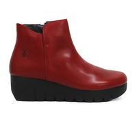 Fly London Womens Boots VANG364FLY Casual Pull On Wedges Burn Leather