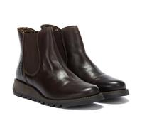Fly London Womens Dark Brown Salv Leather Boots - UK 6 / EU 39 / US 8.5