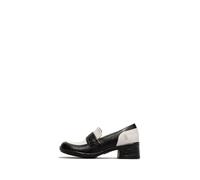 Fly London Women's ELAM574FLY Loafers, Black/White, 3 UK