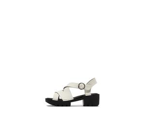 Fly London Women's ERIA536FLY Sandal, Offwhite, 4 UK