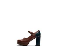 Fly London Women's ERIL351FLY Oxford, Cognac/Navy, 7 UK