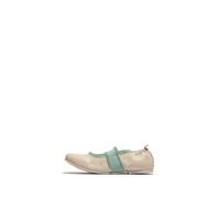Fly London Women's GECH253FLY Flat, Offwhite/Spearmint, 4 UK