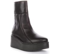 Fly London Women's HANN248FLY Mid Calf Boot, Black, 7 UK