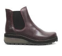 Fly London Womens HUUD148FLY Rug Leather Wine Boots 6 UK