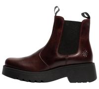 Fly London MEDI789FLY Rug Leather Women's Ankle Boots - Wine - Size:UK 5