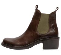Fly London Women's MEME030FLY Ankle Boot, DK. Brown (Green Elastic), 3 UK