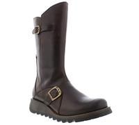 Fly London Women's Mes 2 Buckle Boots, Dk Brown, 5 UK