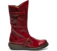 Fly London Womens MES 2 Wedge Heel Buckle Leather Zip Boots - - Size: 4