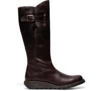 Fly London Womens MOL 2 Leather Heel Knee High Zip Up Boots - - Size: 6