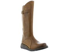 Fly London Women's Mol 2 Zip up Boots, Camel, 8 UK