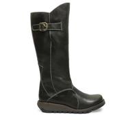 Fly London MOL 2 Rug Leather Women's Calf Length Boots - Diesel - Size:UK 5