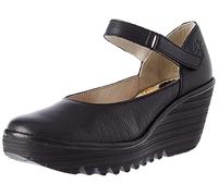 Fly London Women's Pump, Black Silver, 9 UK