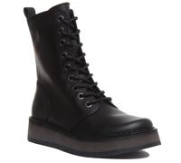 Fly London Women's RAMI043FLY Mid Calf Boot, Black, 4 UK
